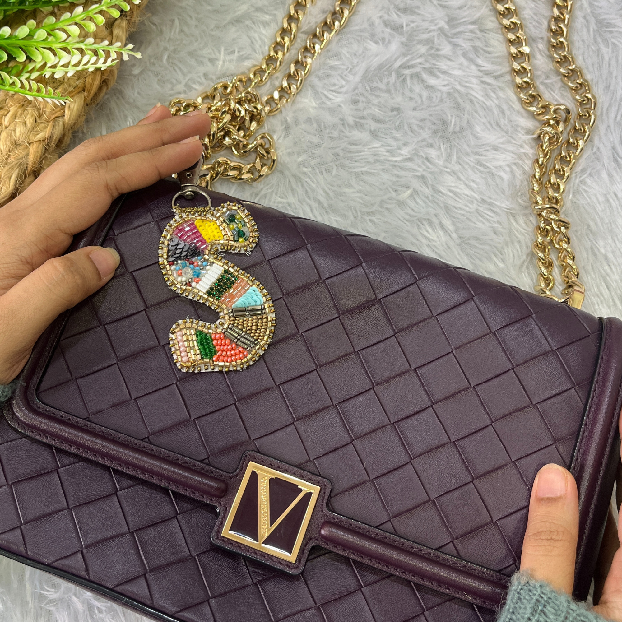 Color Crush Bag Charm 'S' Bag Charm