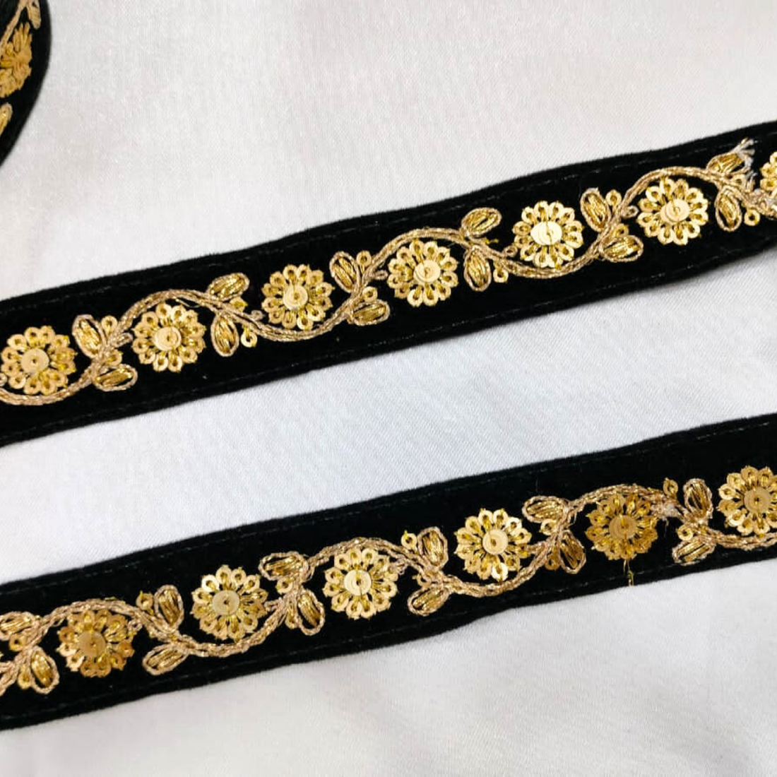 Fancy Sequin Work Trim