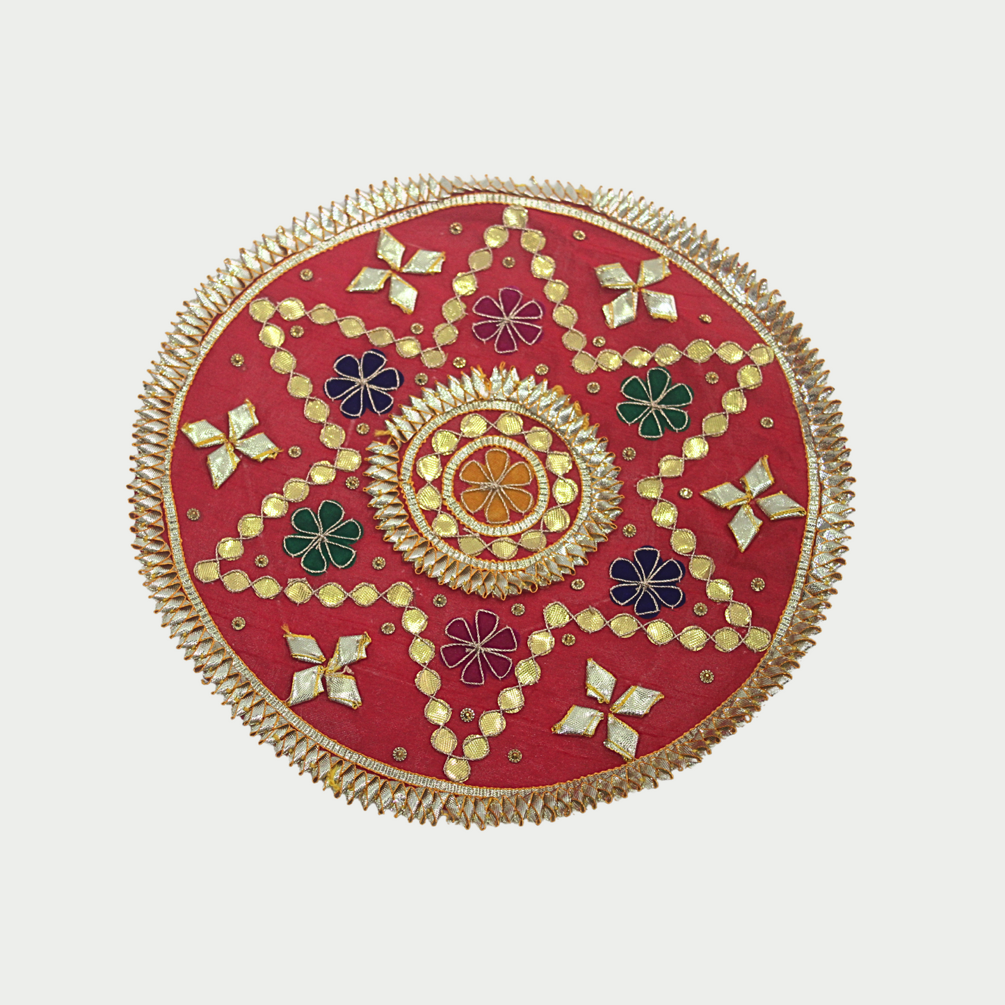 Red Embellished Gota Patch (6 Pieces)