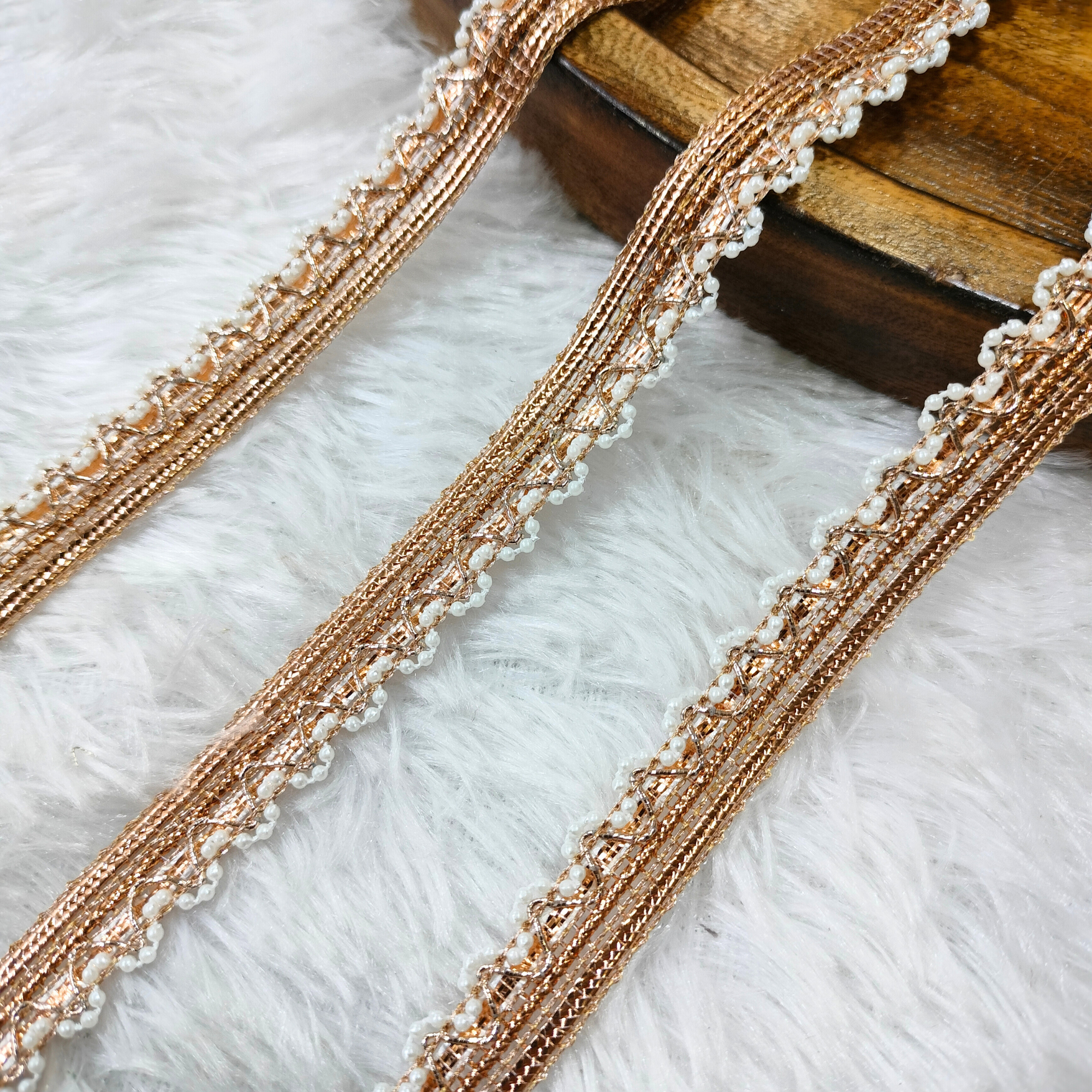 Pearl Embellished Trim