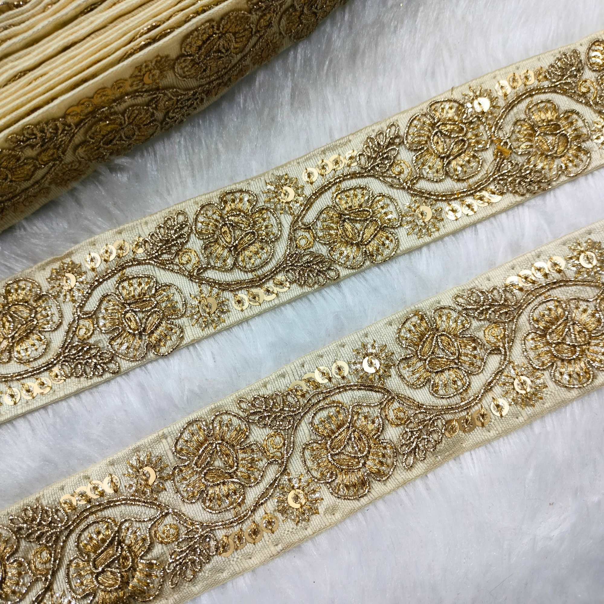 Floral Embellished Trim