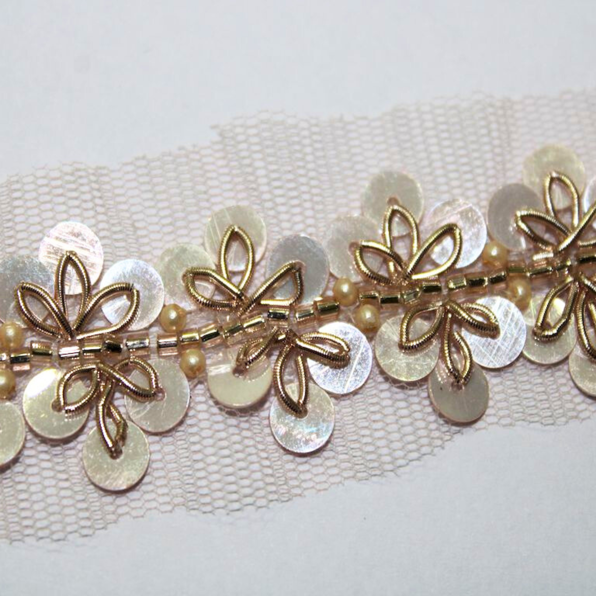 Handcrafted Sequin Embellished Trim
