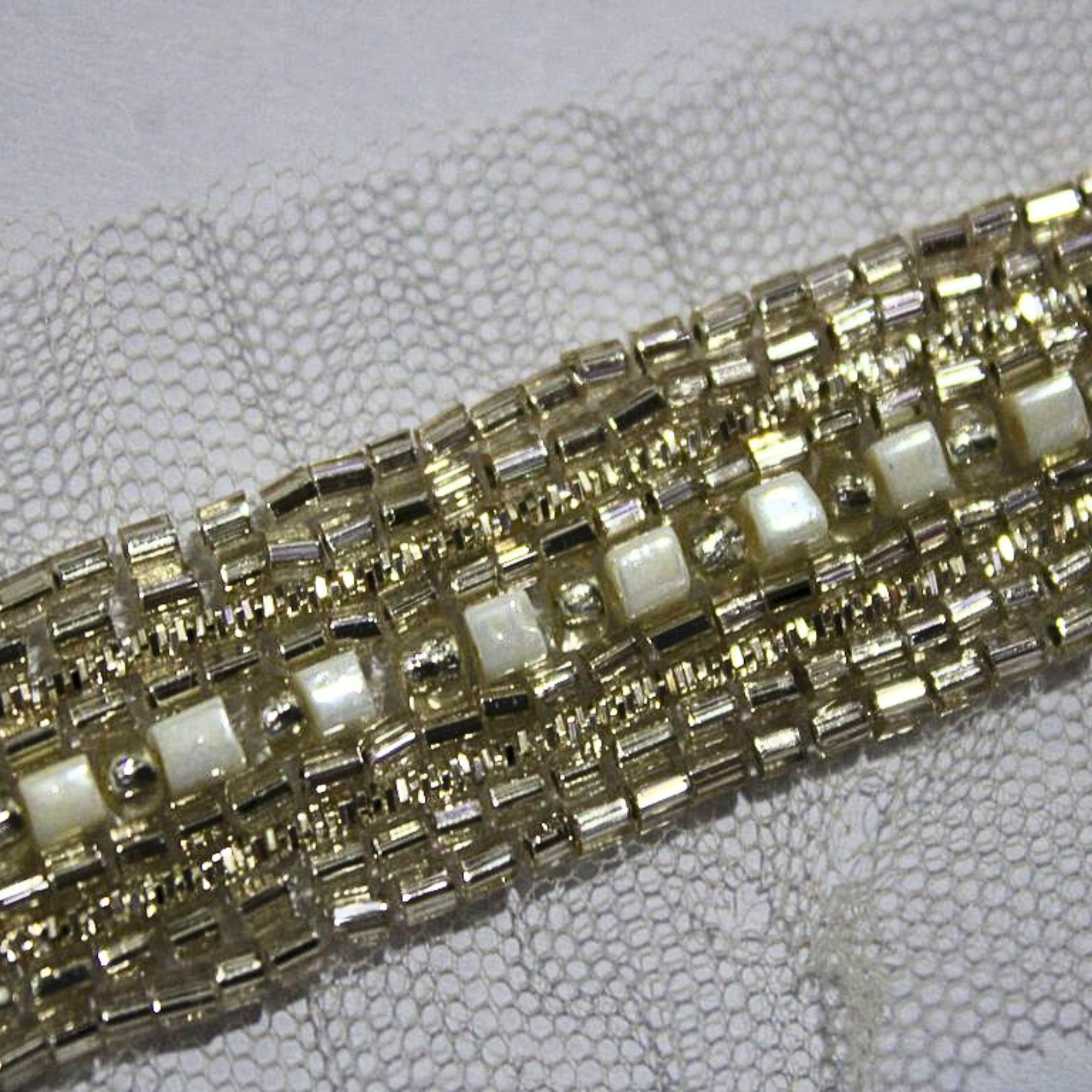 Gold Cutdana Embellished Handwork Trim