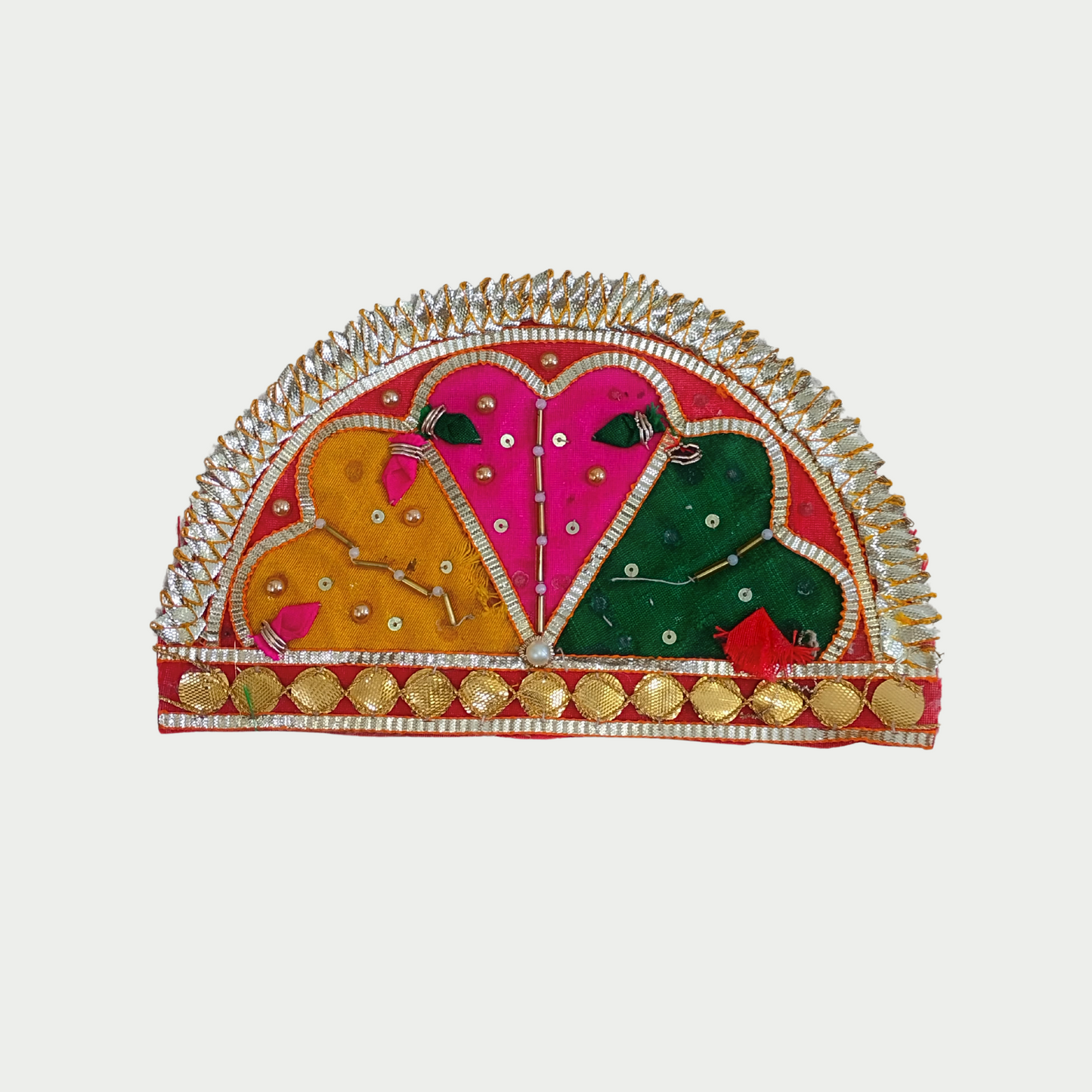 Red Embellished Gota Patch (12 Pieces)