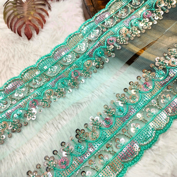 Multicolor Sequin Embellished Trim