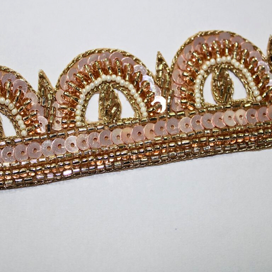 Exclusive Rose Gold Handwork Trim