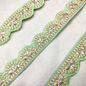 Light Green Scalloped Fancy Zari Trim