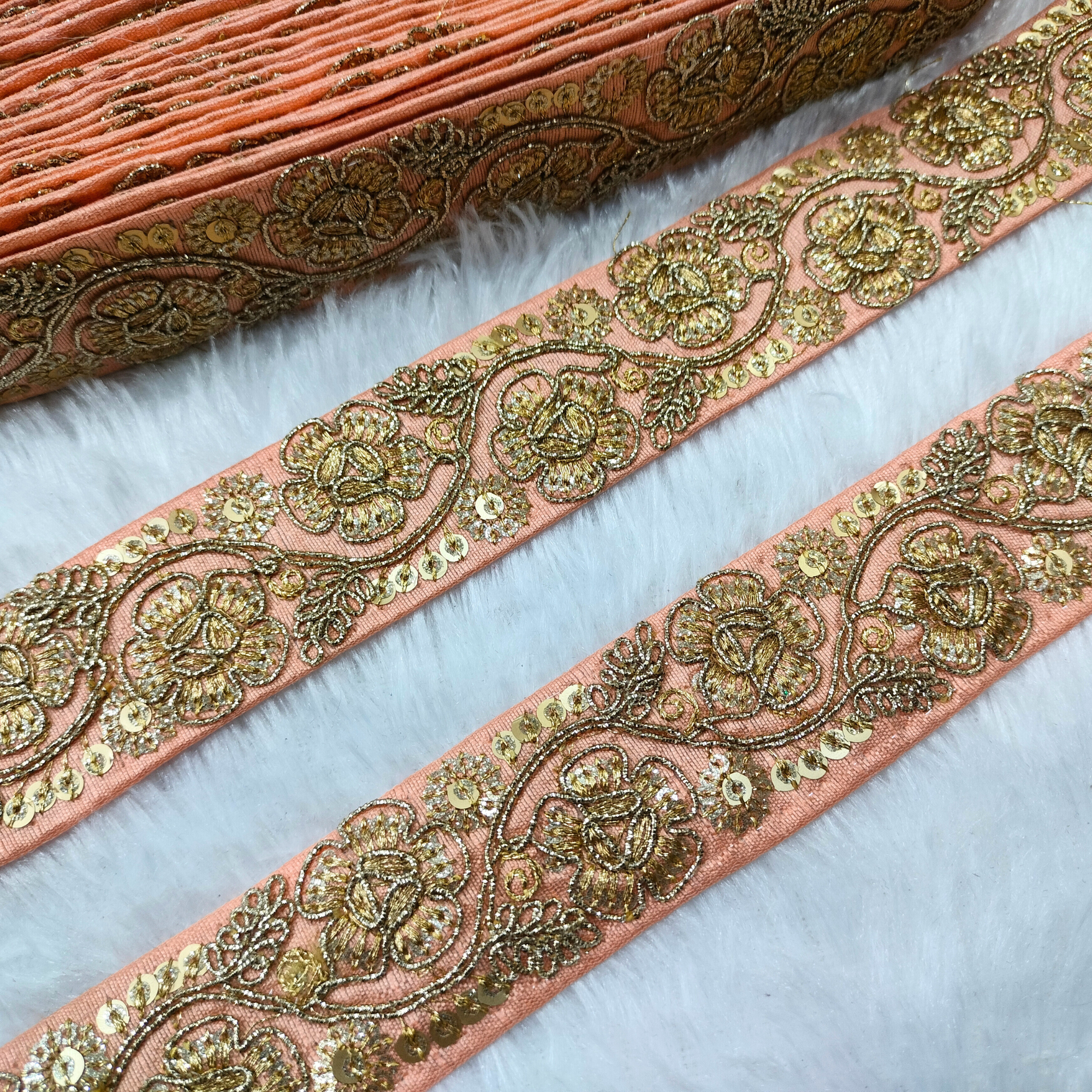 Floral Embellished Trim