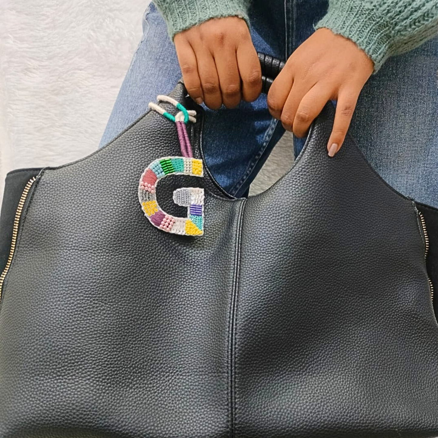 BohoBeadworks Alphabet 'G' Bag Charm