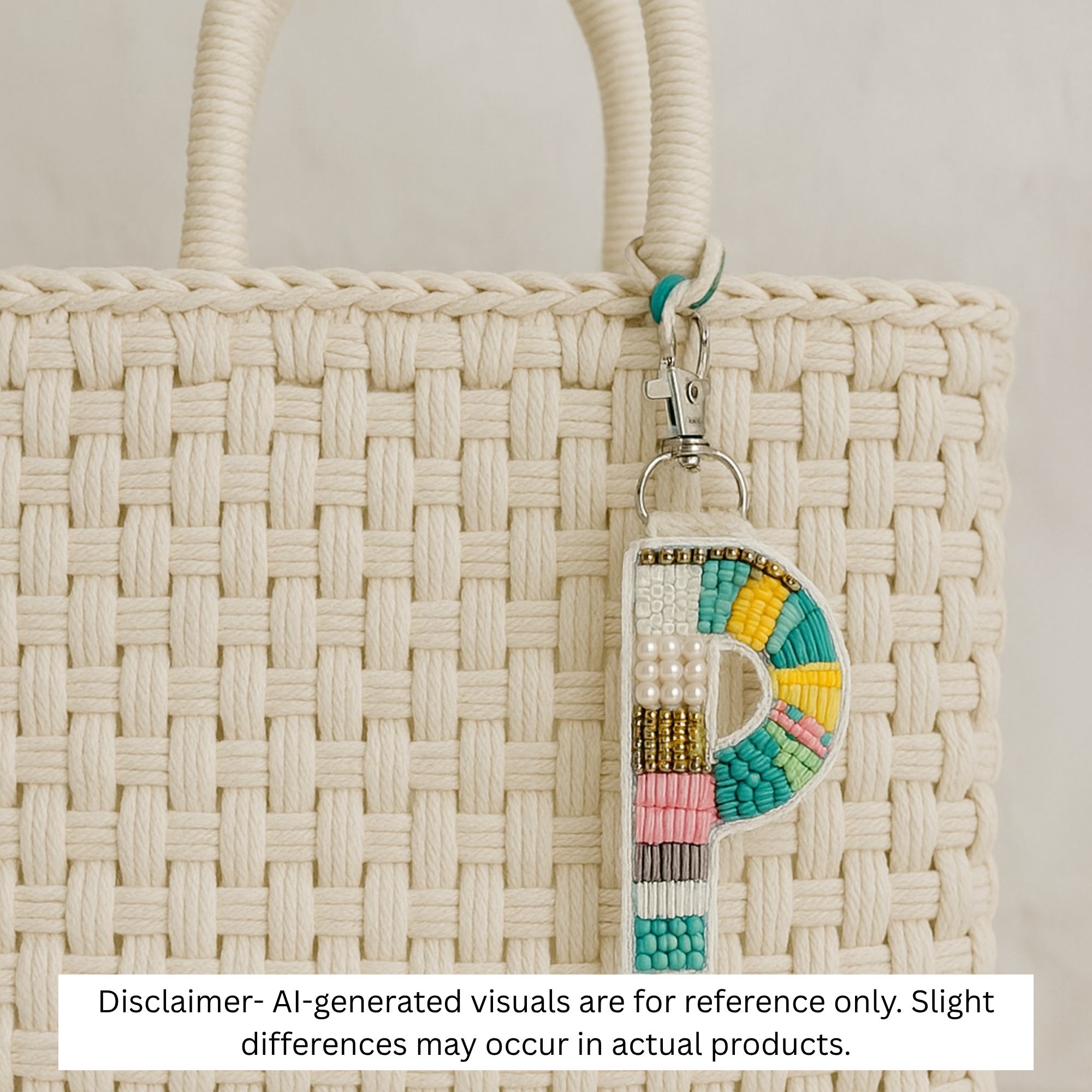 Colorwave Bliss 'P' Bag Charm