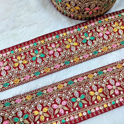 Multicolor Embroidered Lace hover