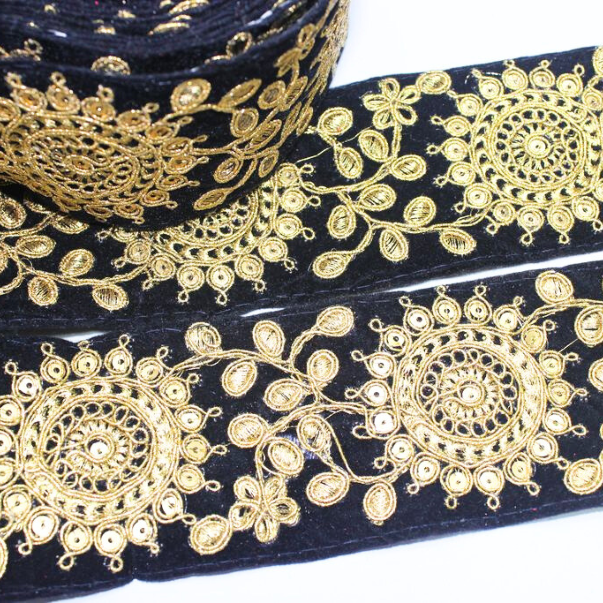 Velvet Embellished Trim