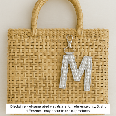 Pearl Monogram 'M' Bag Charm hover