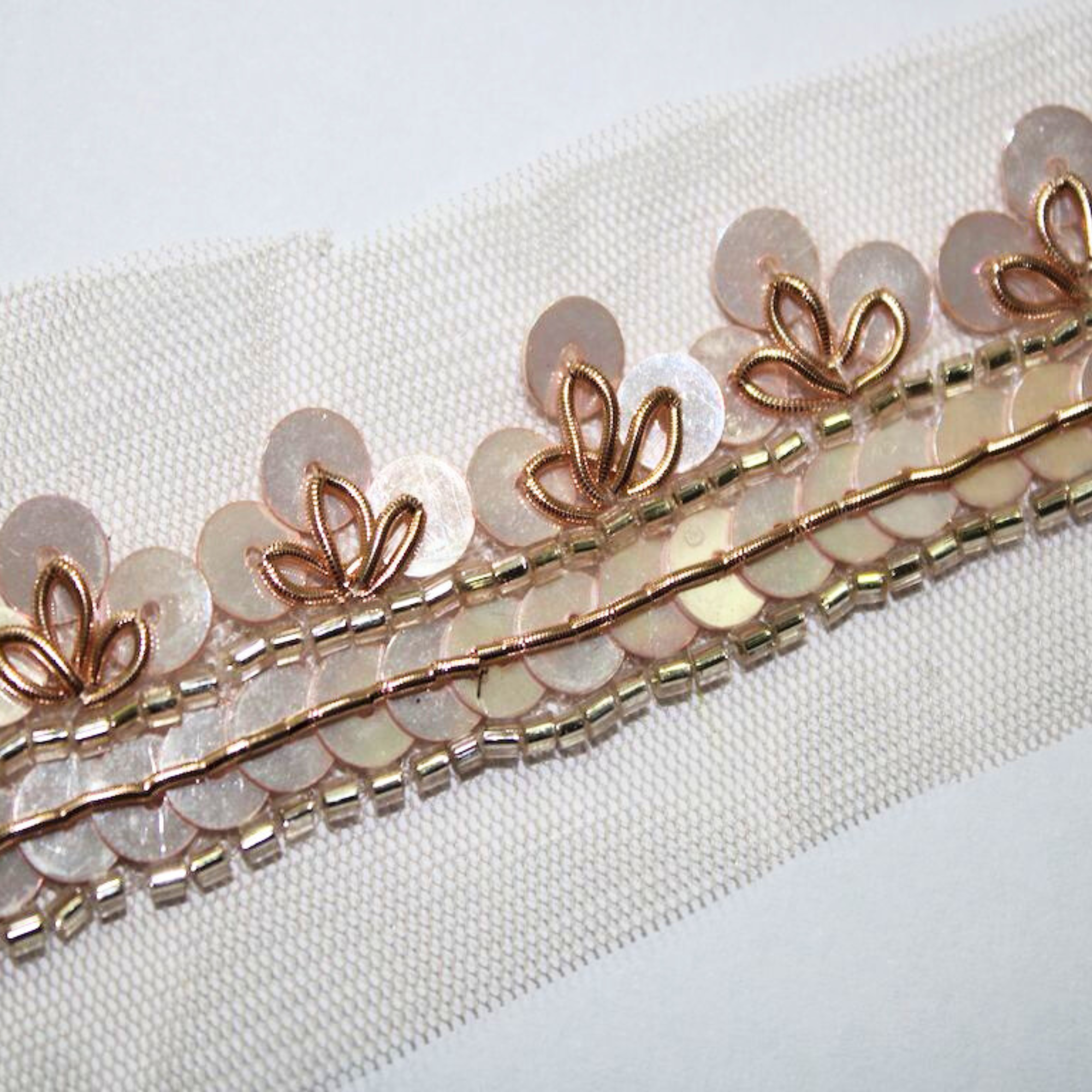 Handcrafted Sequin Embellished Trim