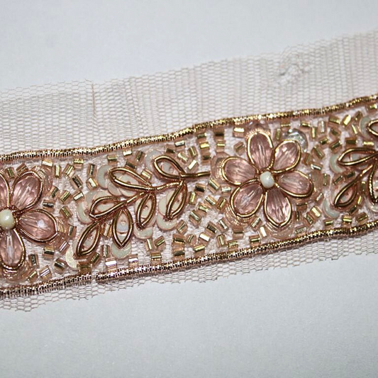 Exclusive Rose Gold Handwork Trim