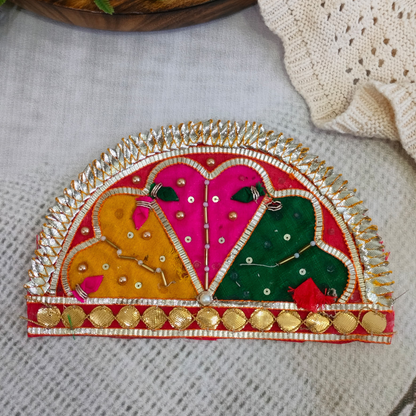 Red Embellished Gota Patch (12 Pieces)