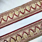 Fancy Maroon Sequins Trim