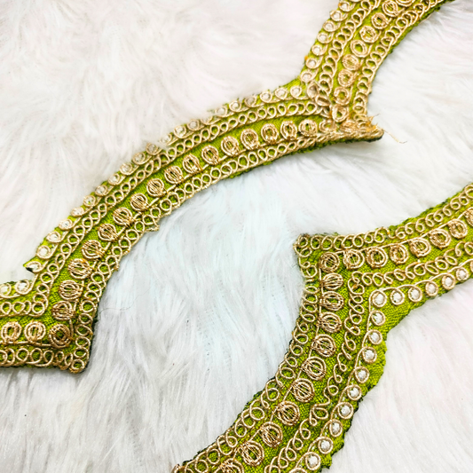 Green Fancy Embellished Trim