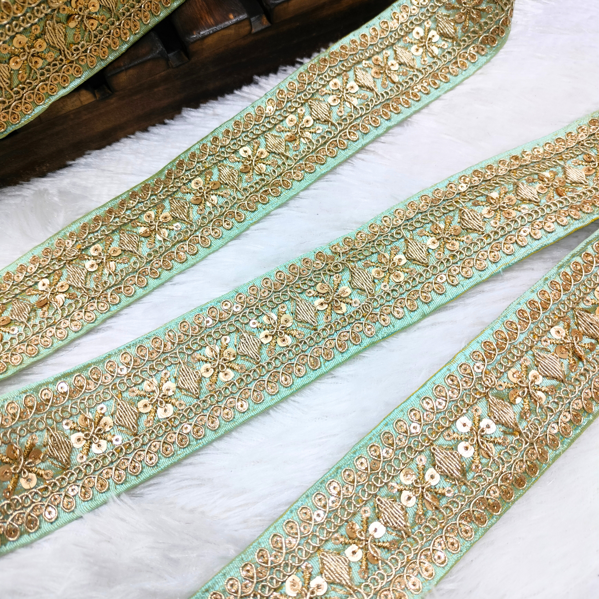 Fancy Sequin Work Trim
