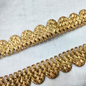 Dark Golden Fancy Embellished Trim