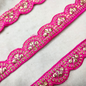 Pink Scalloped Fancy Zari Trim