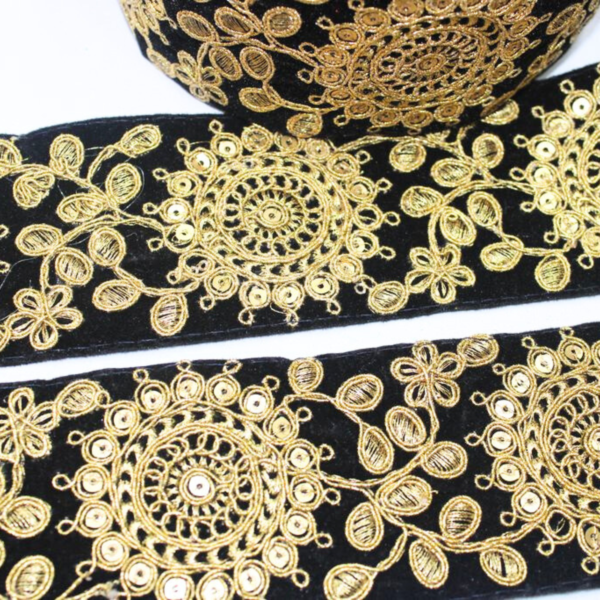 Velvet Embellished Trim