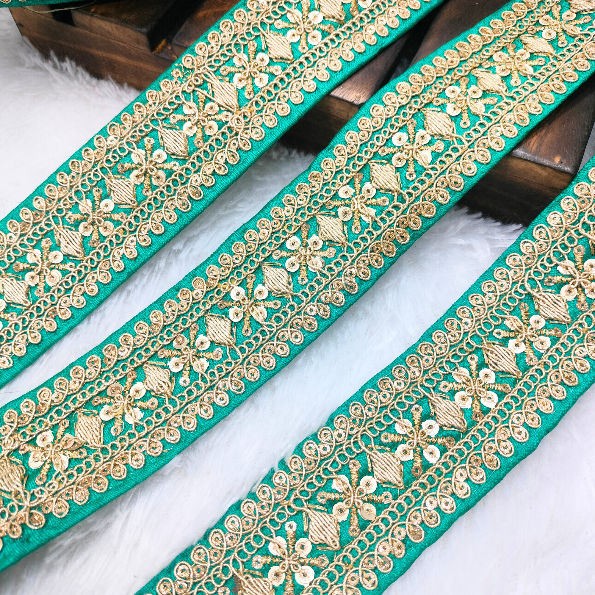 Fancy Sequin Work Trim