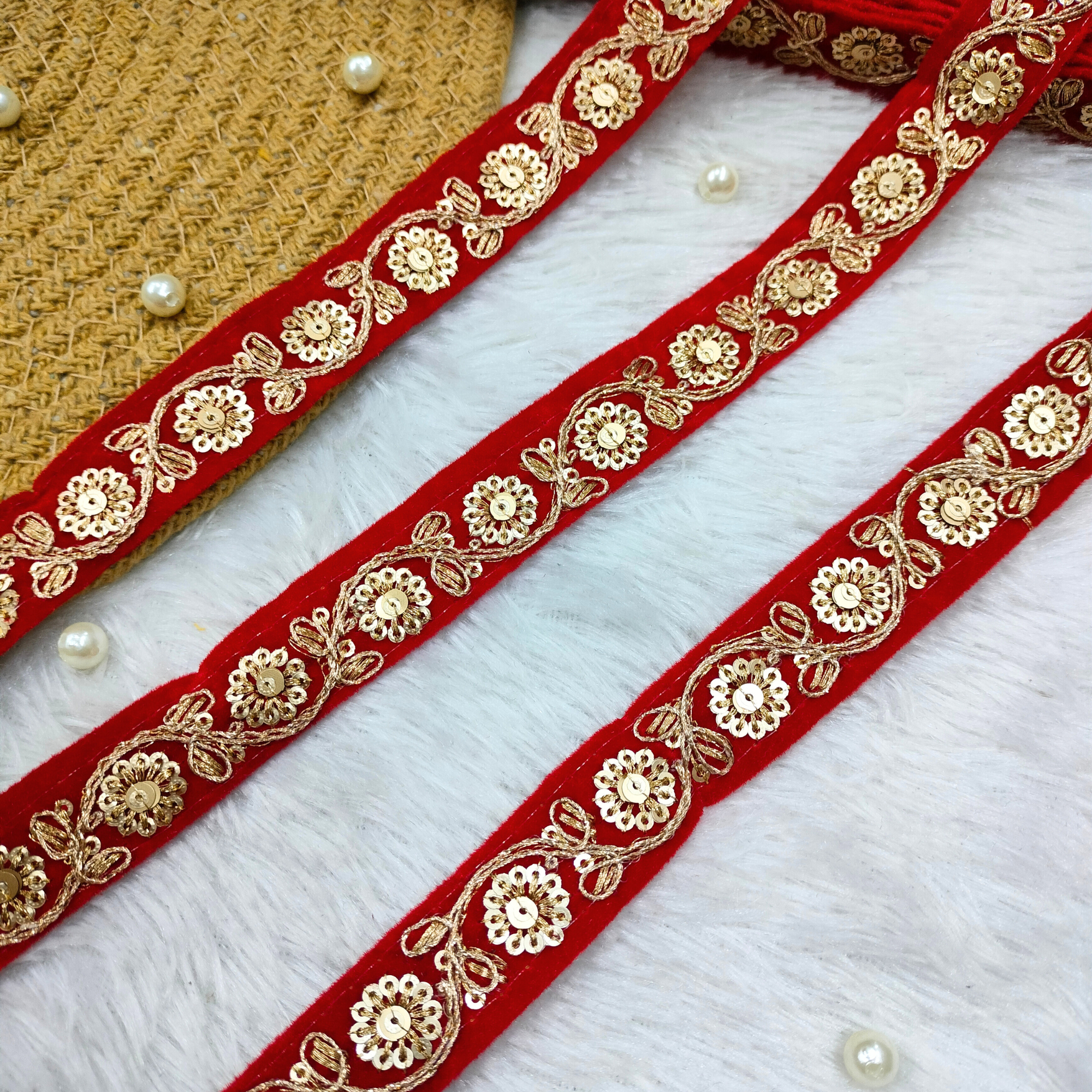 Classic Festive Embroidered Border