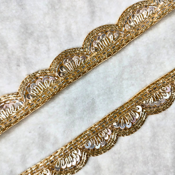 Golden Scalloped Trim
