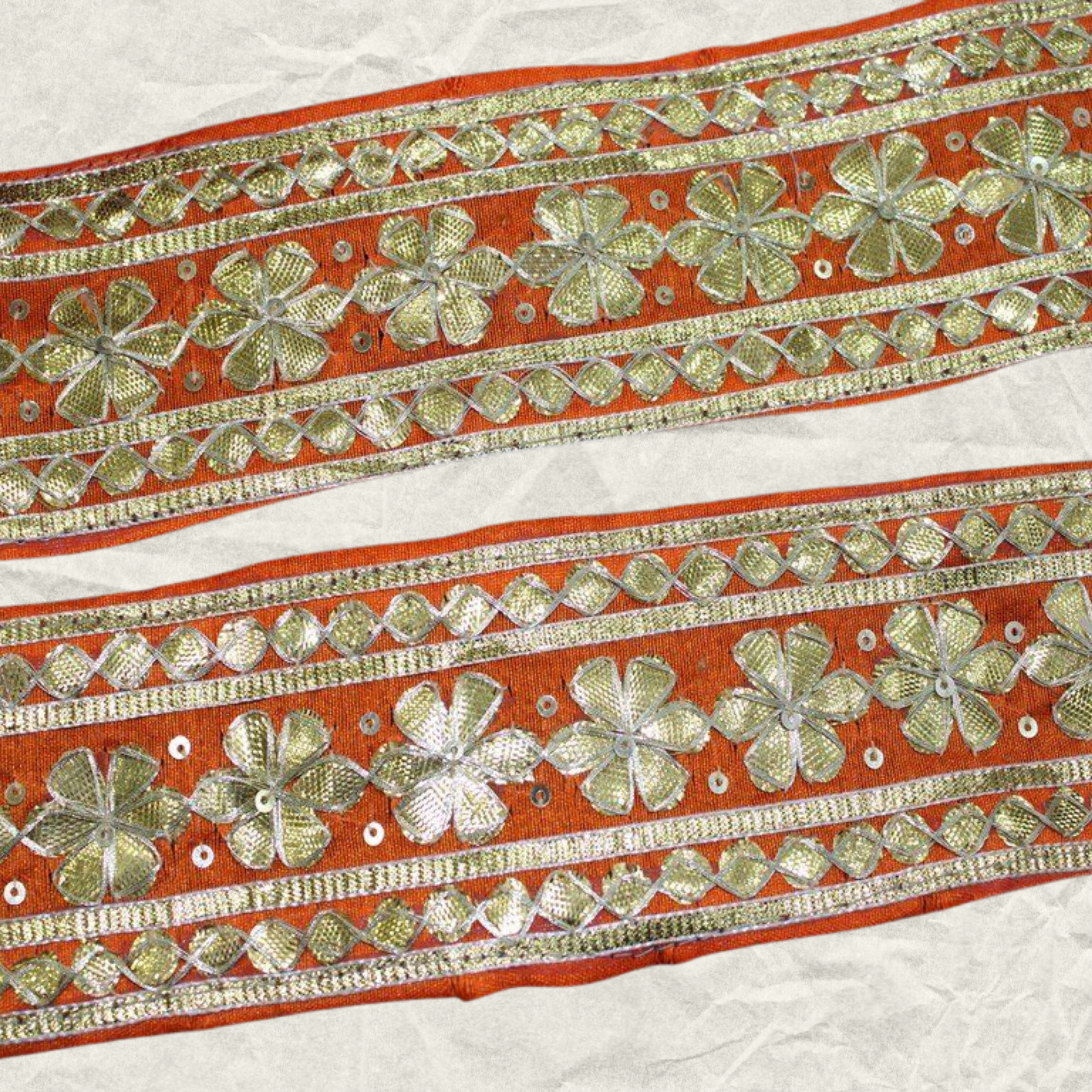 Handwork Floral Gota Trim
