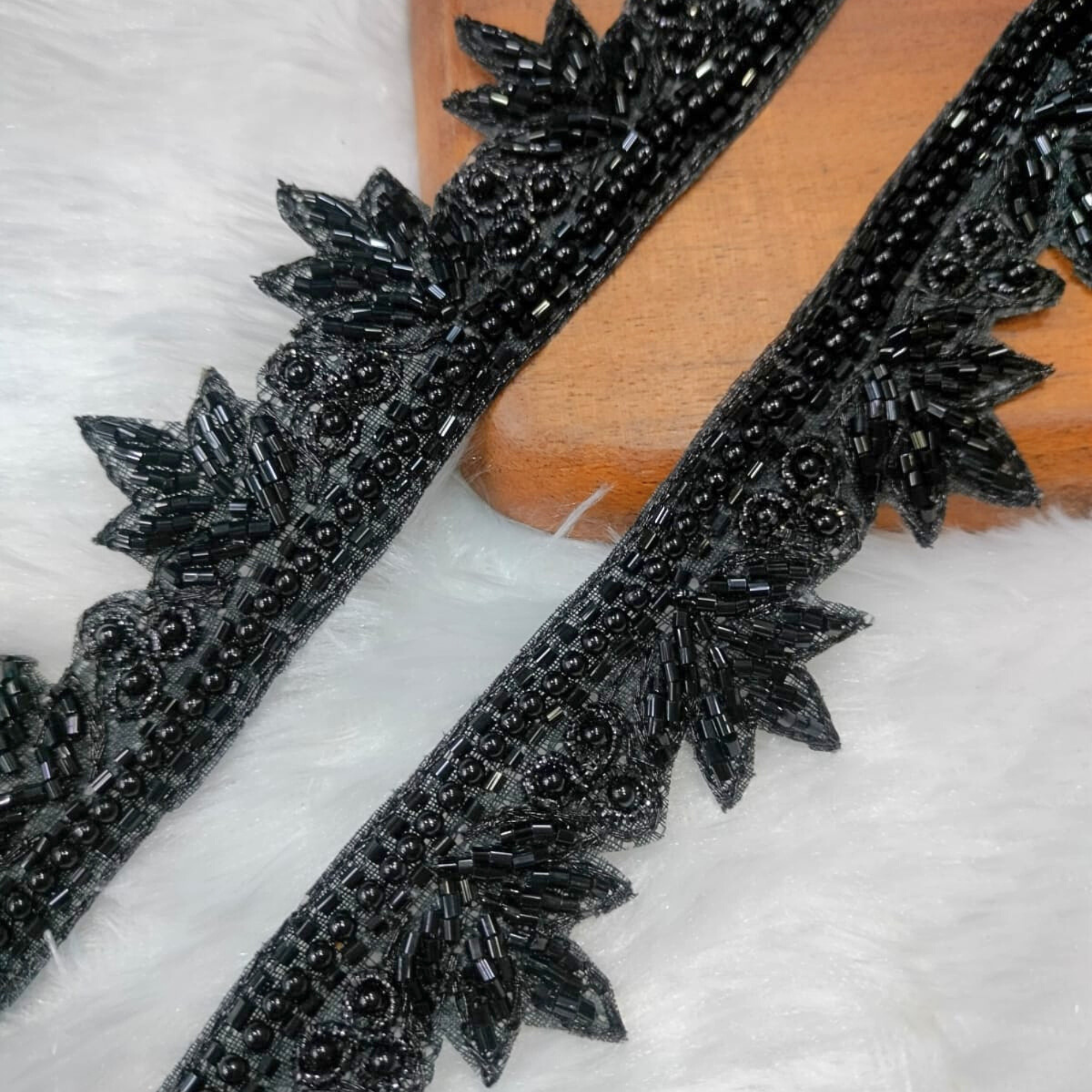 Embellished Cutdana Handwork Lace