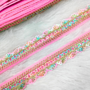 Floral Sequin Embroidered Lace Trim