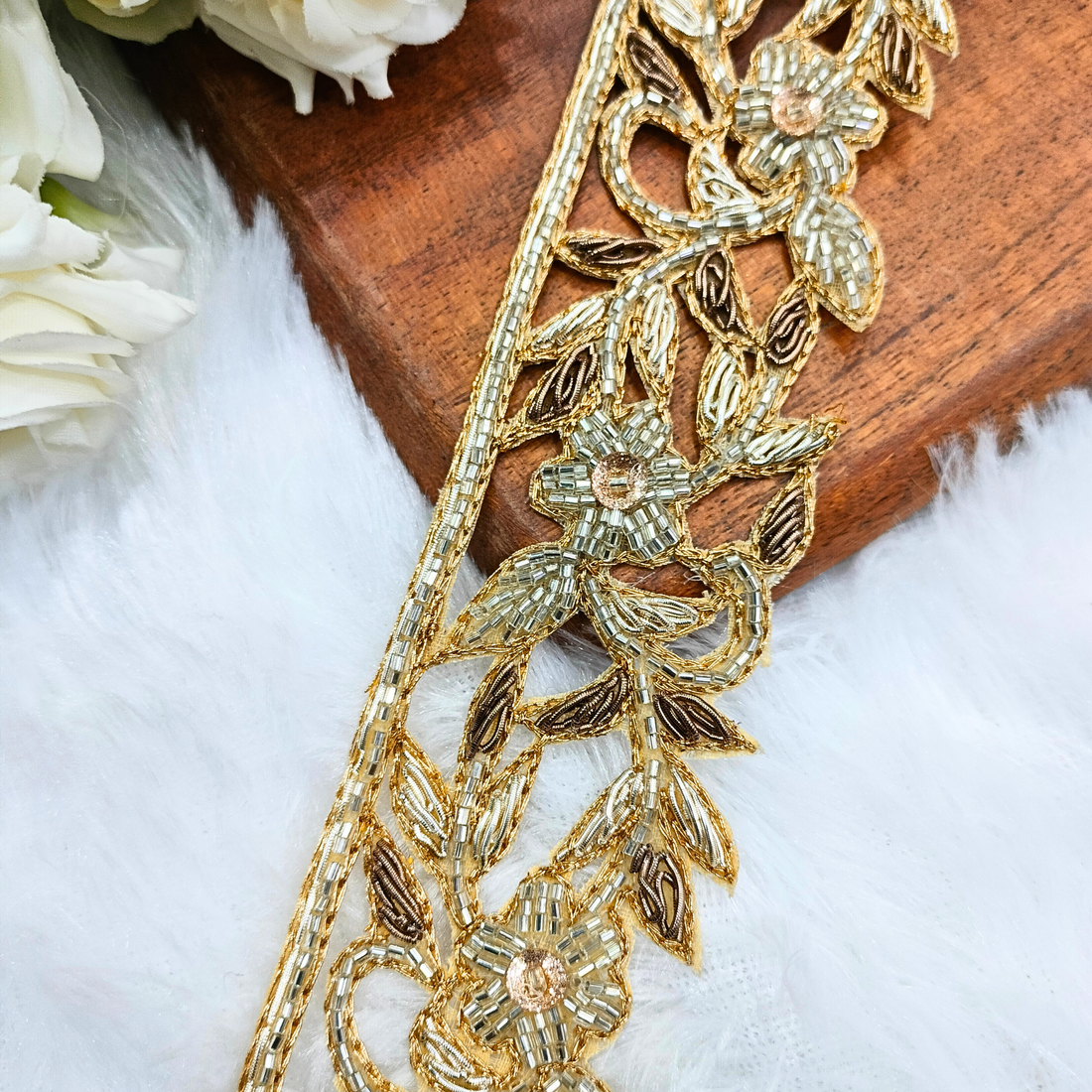 Golden Handwork Zardozi Trim