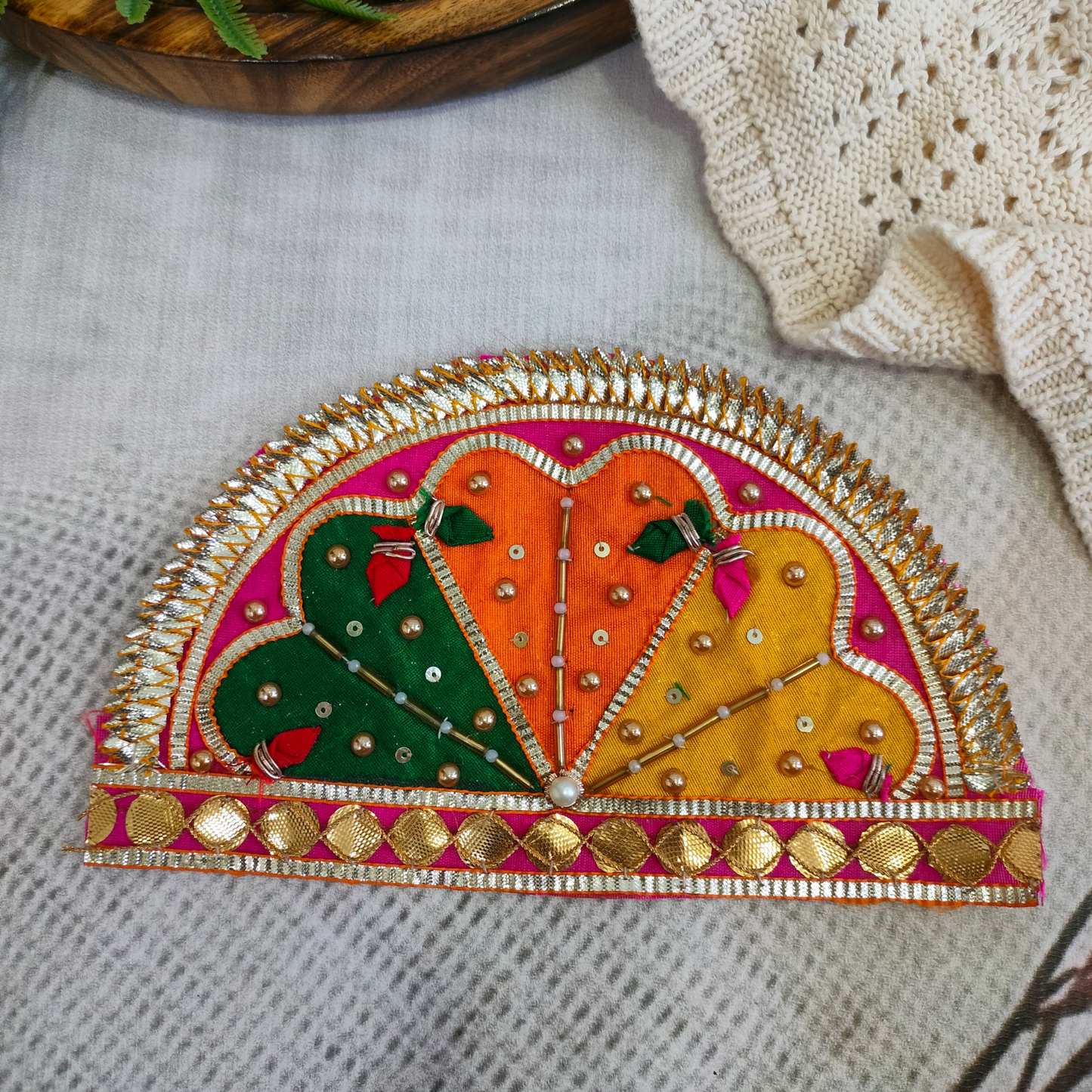 Pink Embellished Gota Patch (12 Pieces)