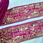 Traditional Pink Sadasaubhagyavati Bhava Trim