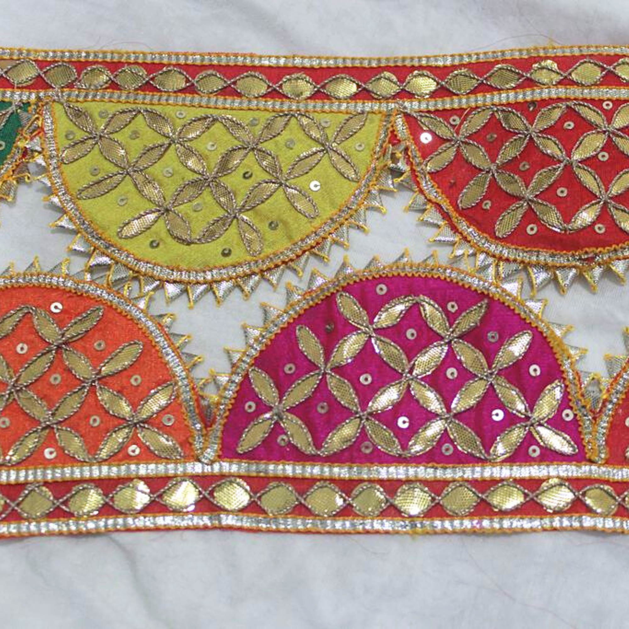 Multicolor Handcrafted Gota Work Lace