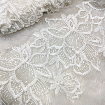 Floral Sequin Embroidered Lace
