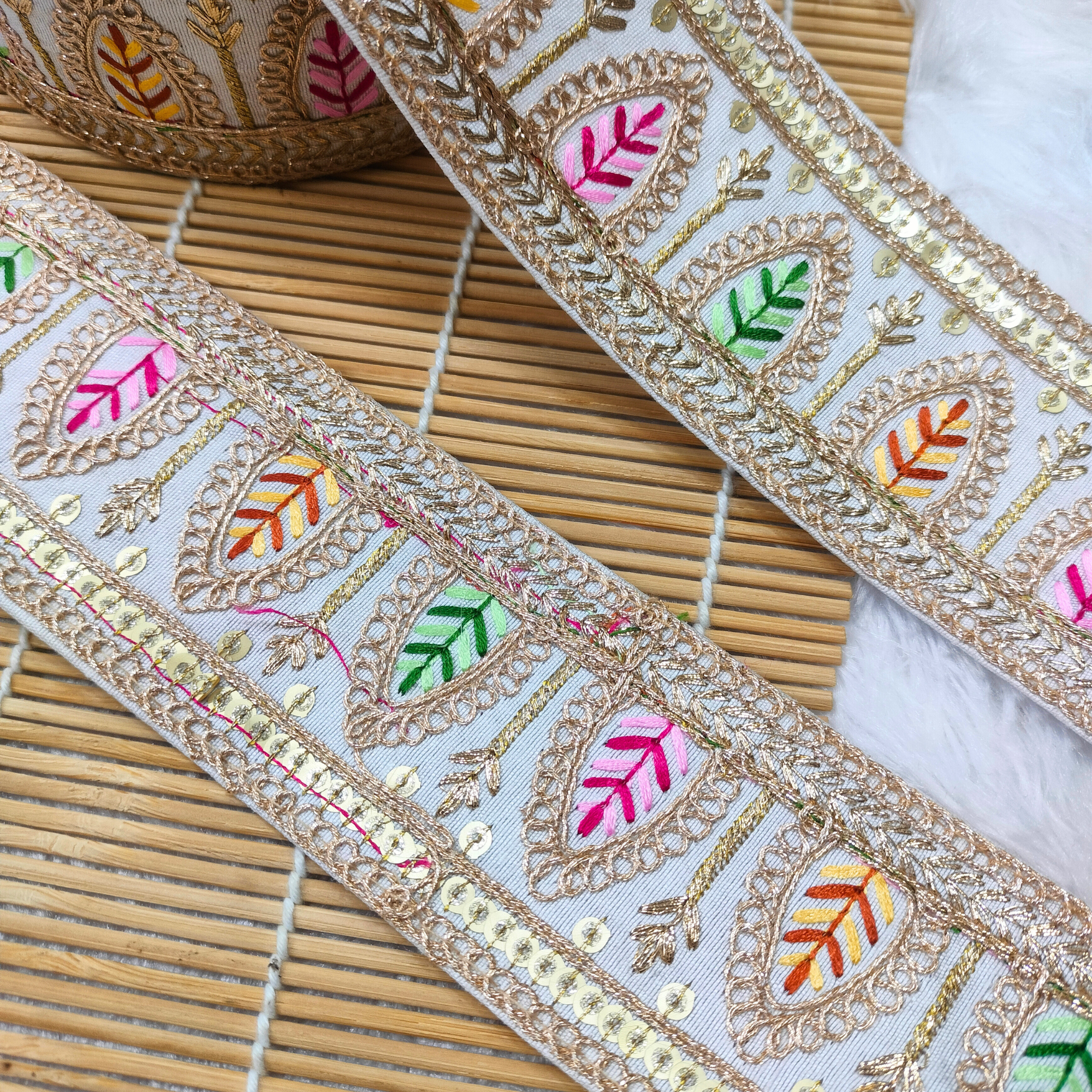 Embellished Multicolor Trim