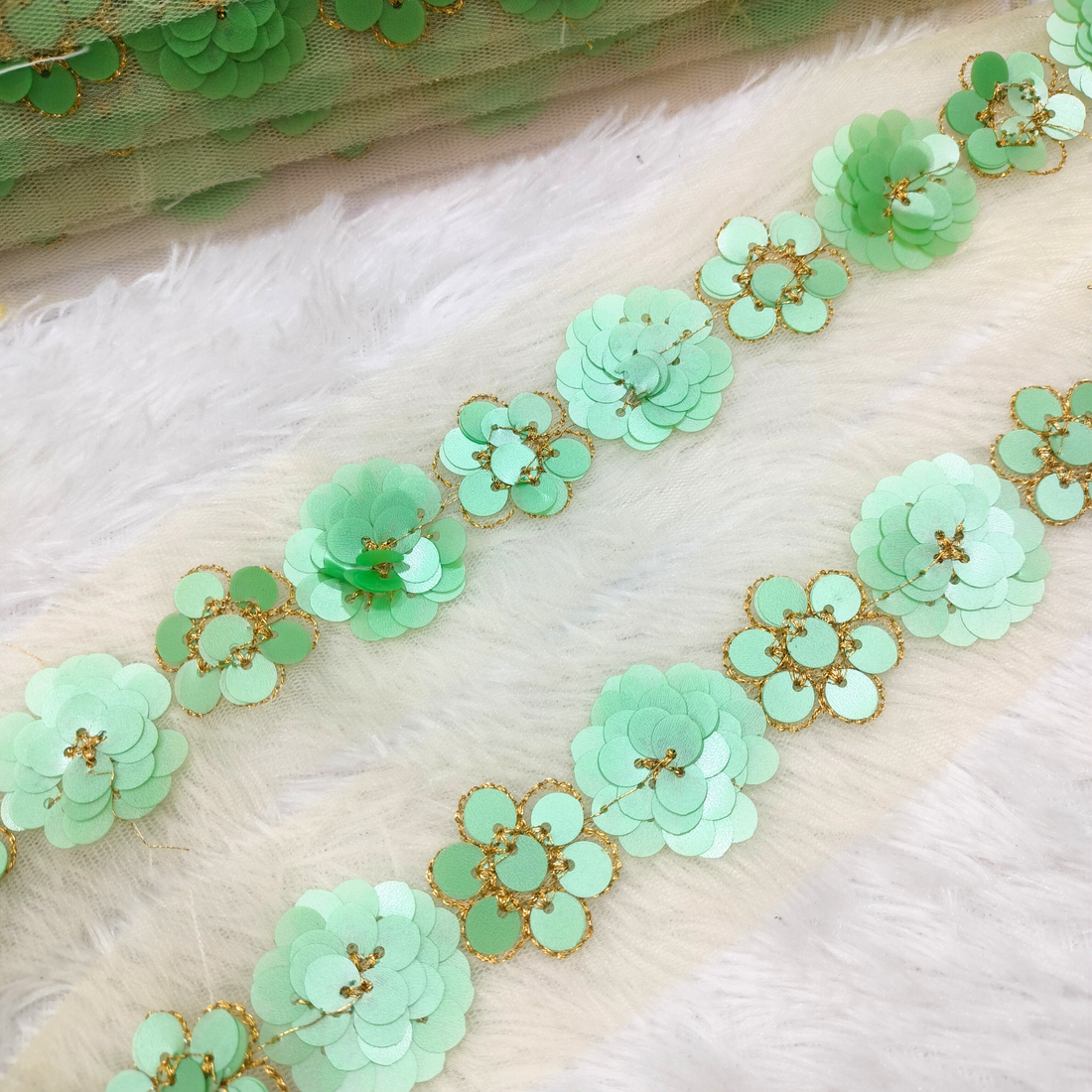 Sequin Floral Lace