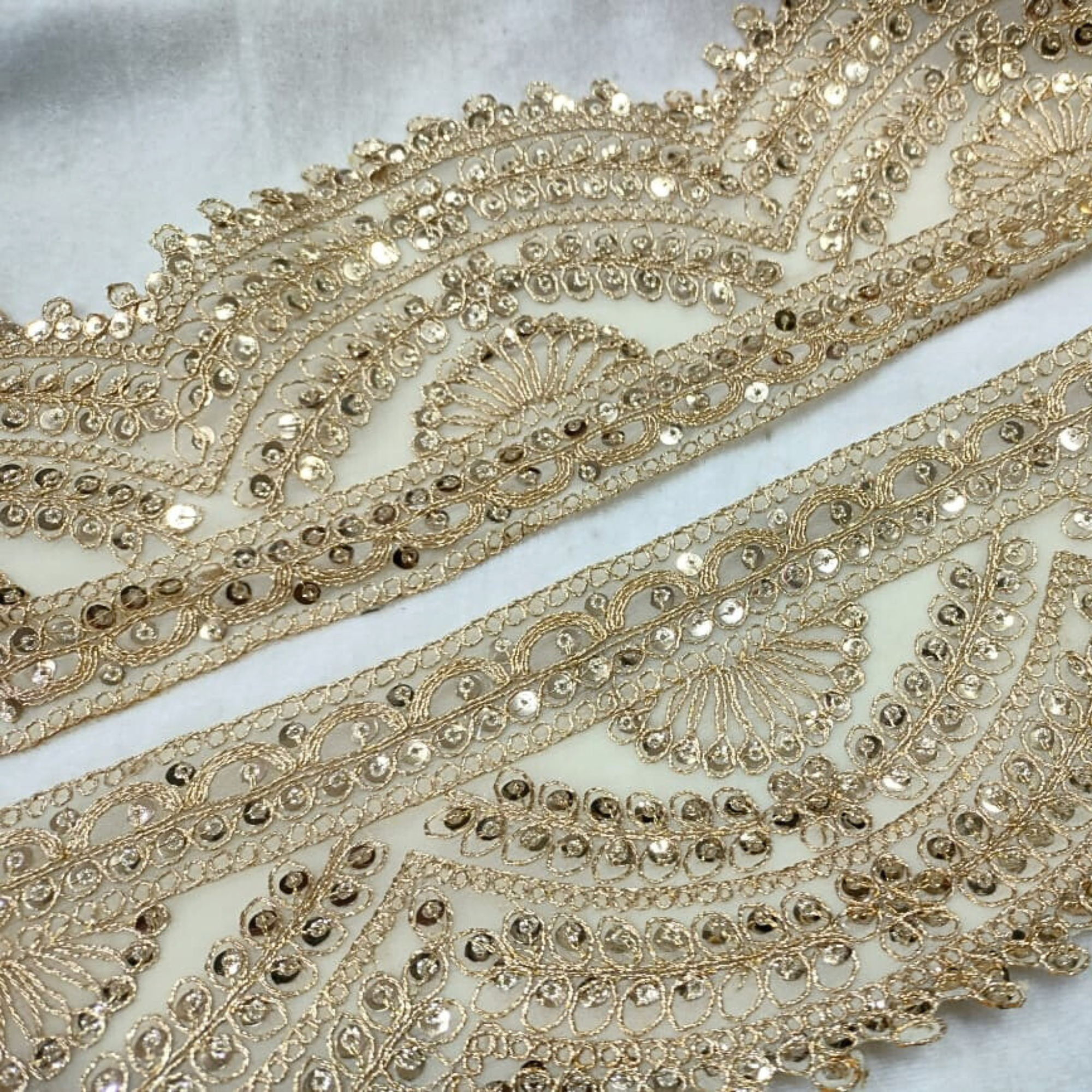 Fancy Zari Work Embroidered Border