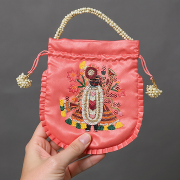 Peach Shreenathji Potli