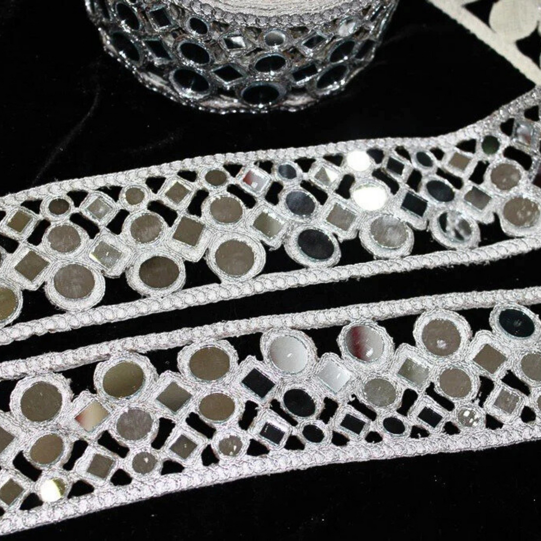 Elegant Mirror Work Trim