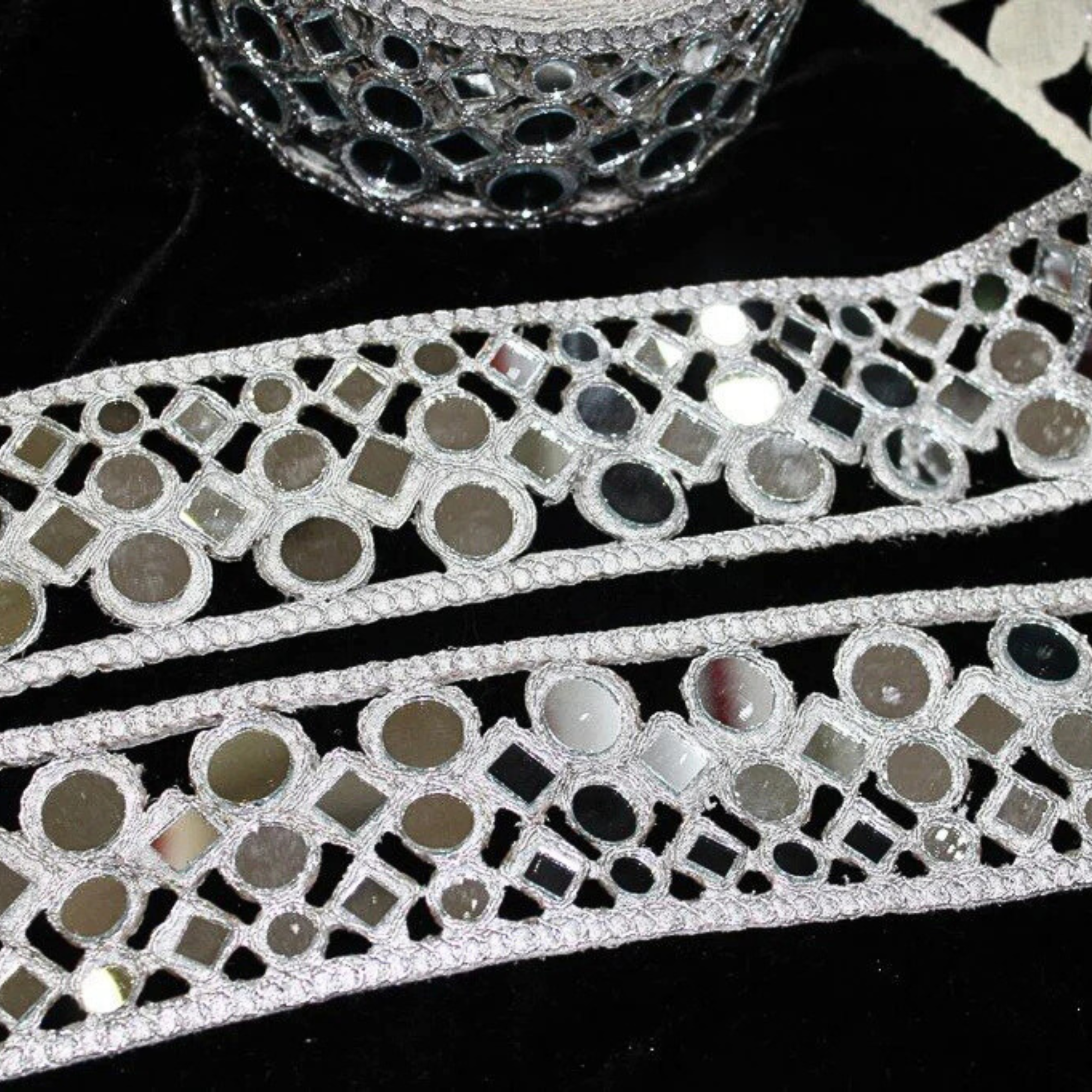 Elegant Mirror Work Trim
