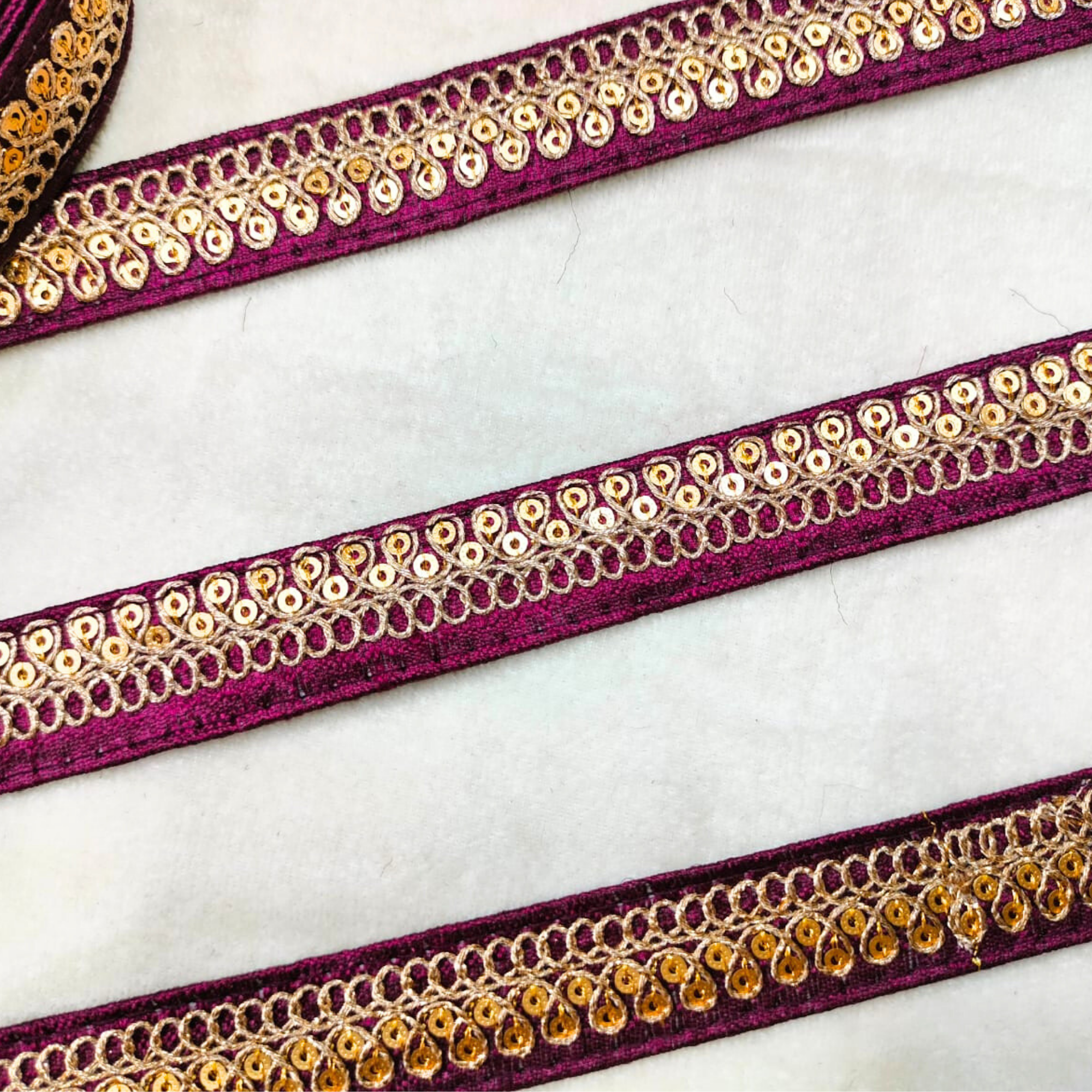 Fancy Sequin Work Trim