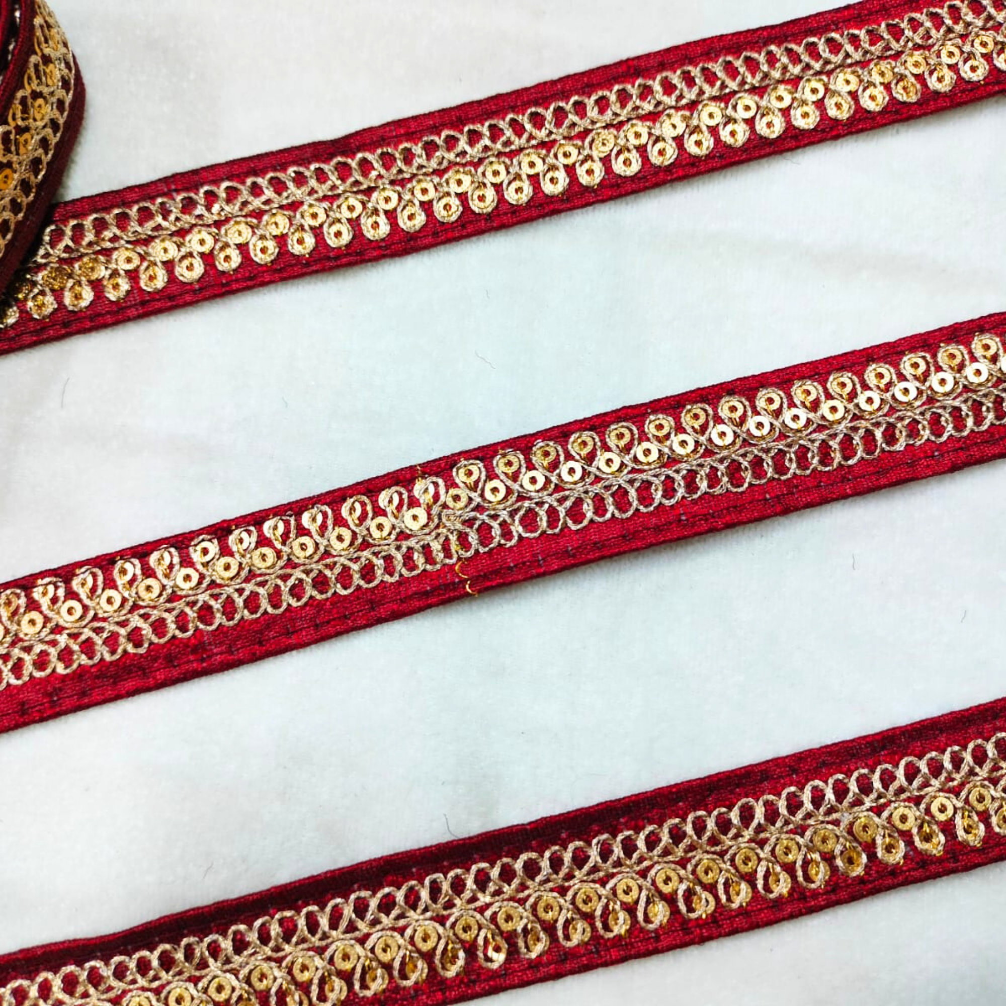 Fancy Sequin Work Trim