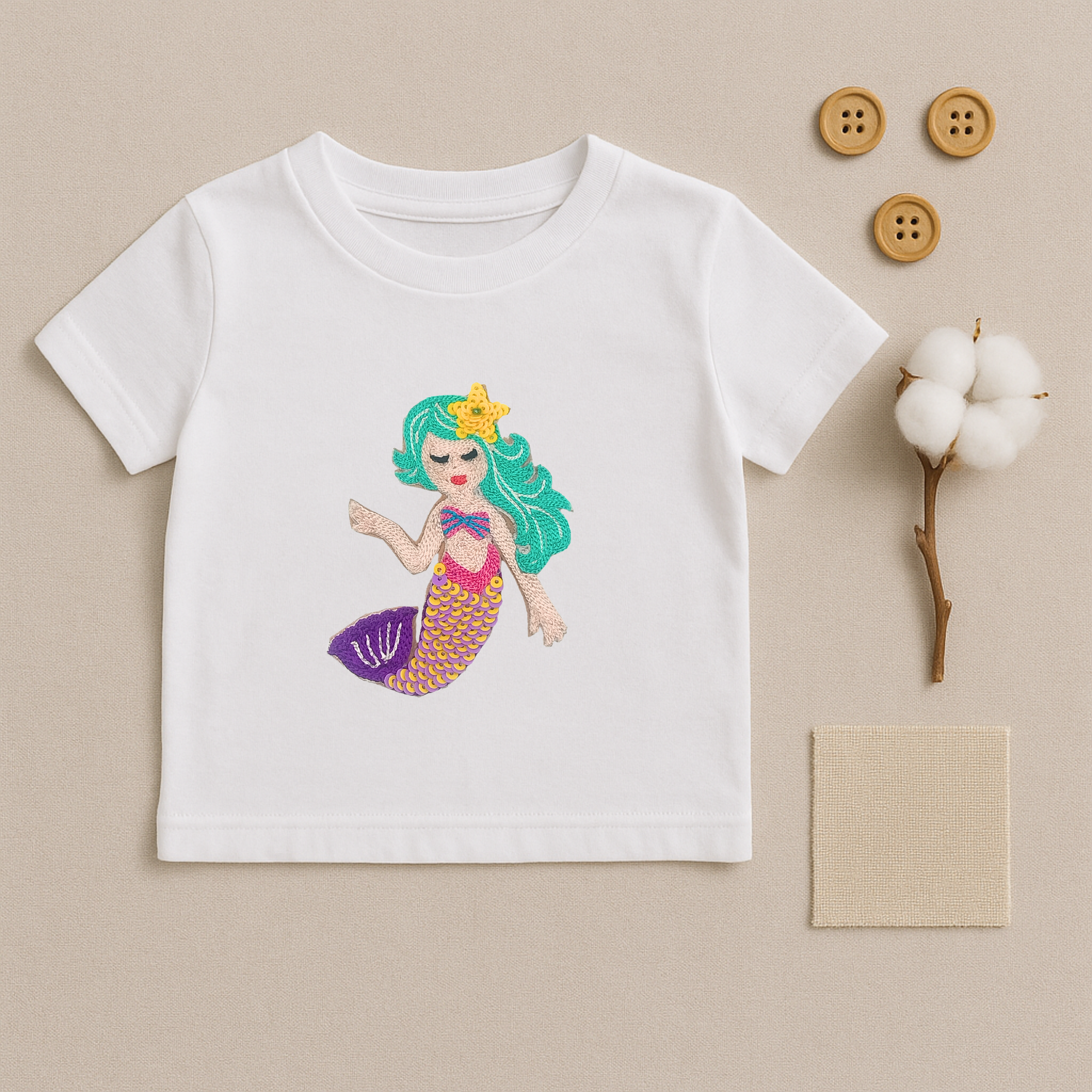 Mermaid Melody Handmade Patch