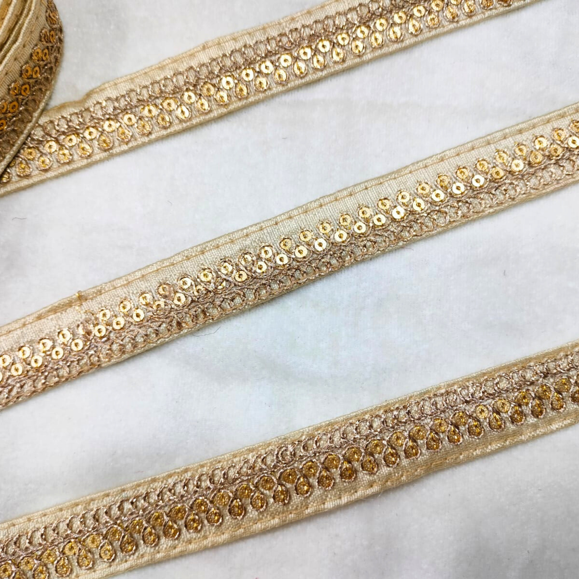 Fancy Sequin Work Trim