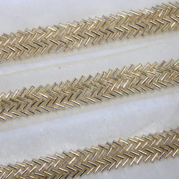 Light Gold Cutdana Handcrafted Trim