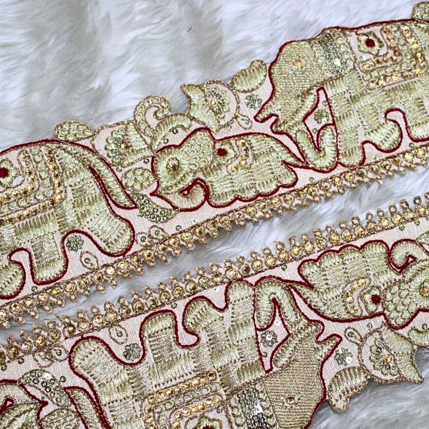 Beige Elephant Thread Trim