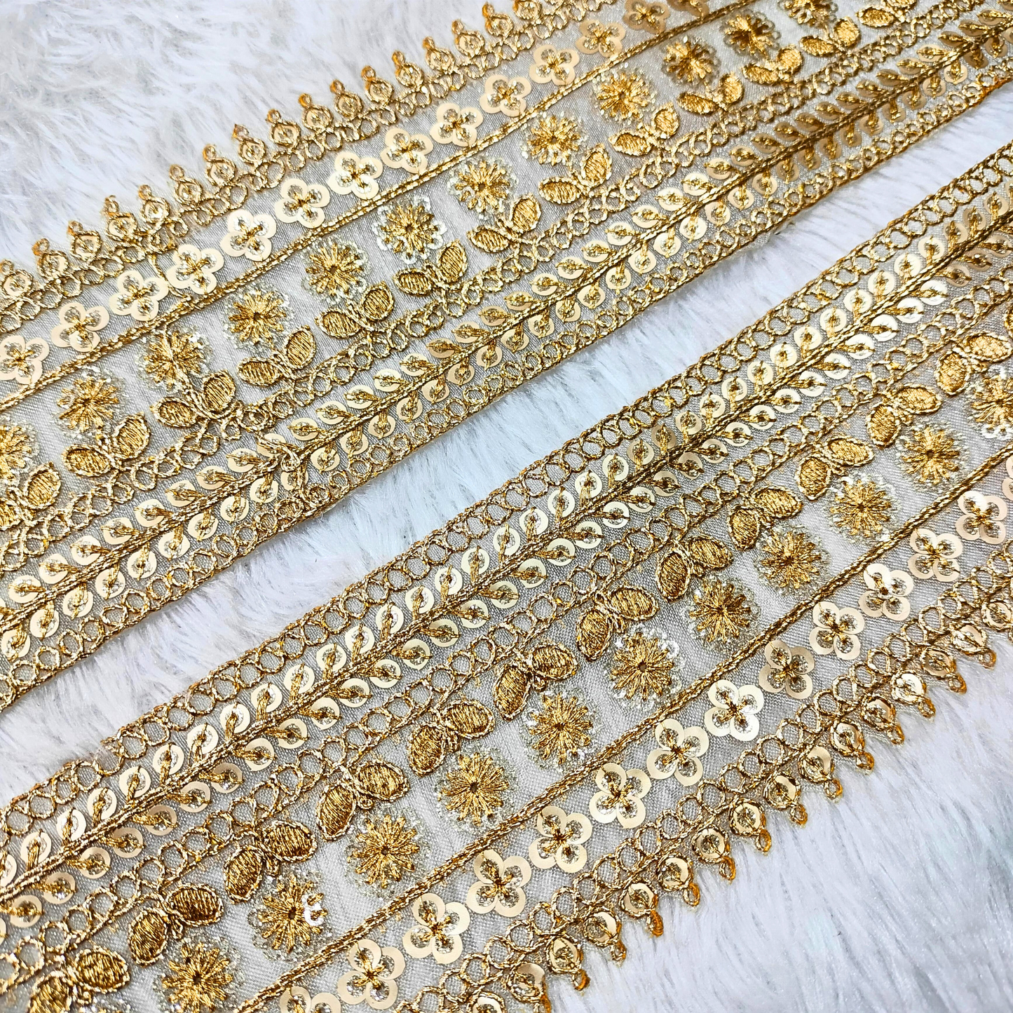 Fancy Golden Zari Trim